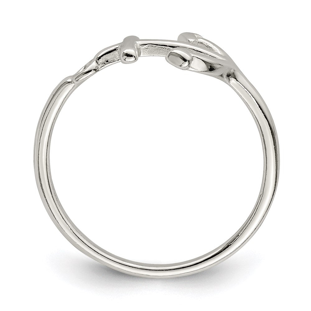 Polished Anchor Ring in Sterling Silver