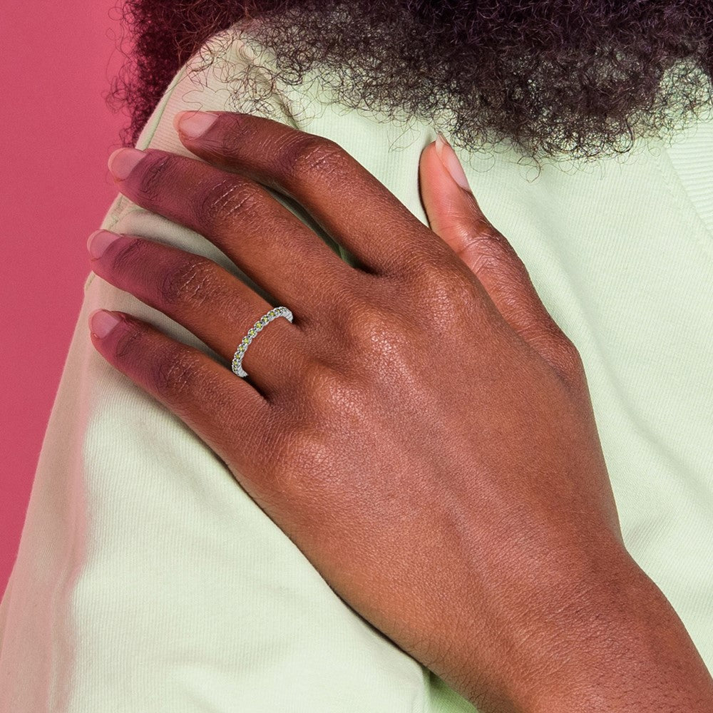 Stackable Expressions Peridot Ring in Sterling Silver