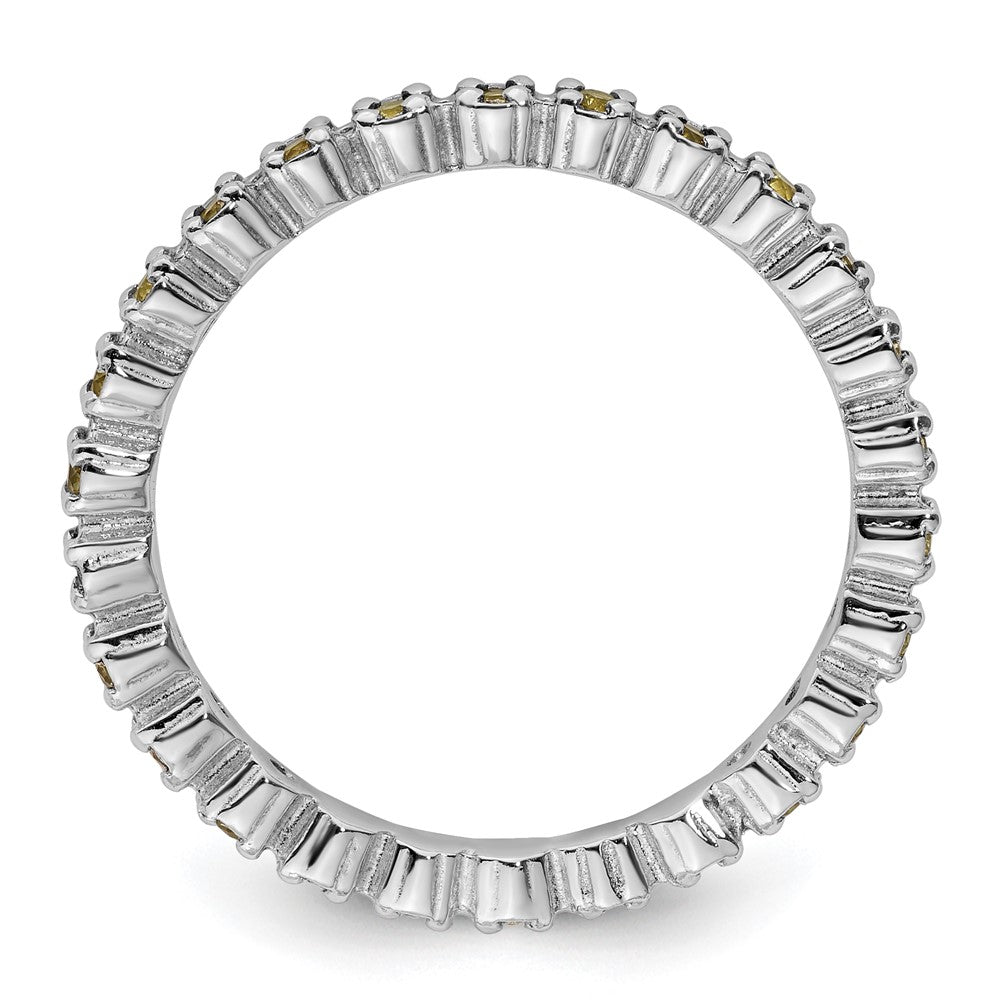 Stackable Expressions Peridot Ring in Sterling Silver