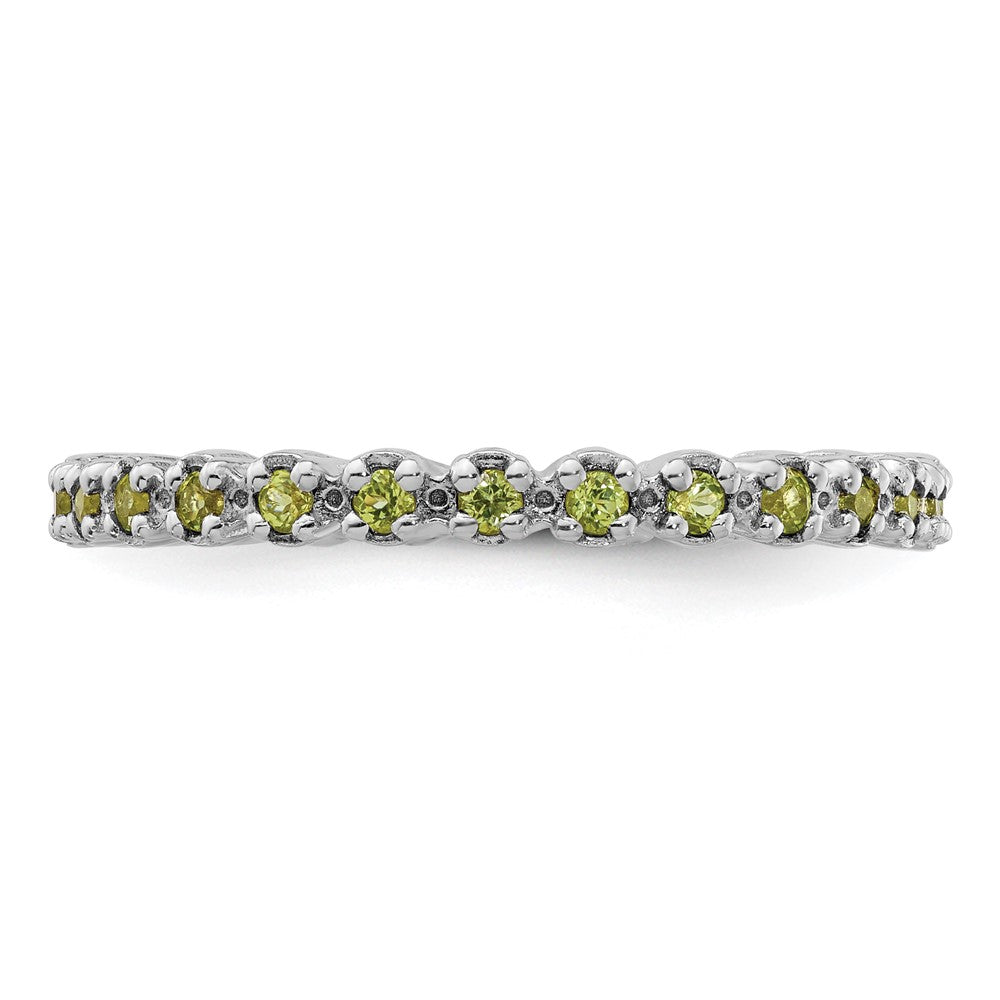 Stackable Expressions Peridot Ring in Sterling Silver