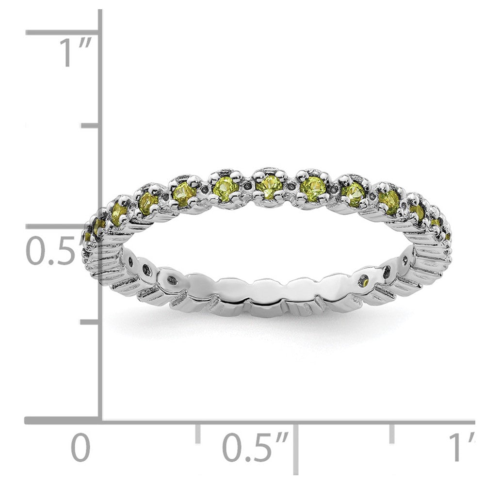 Stackable Expressions Peridot Ring in Sterling Silver