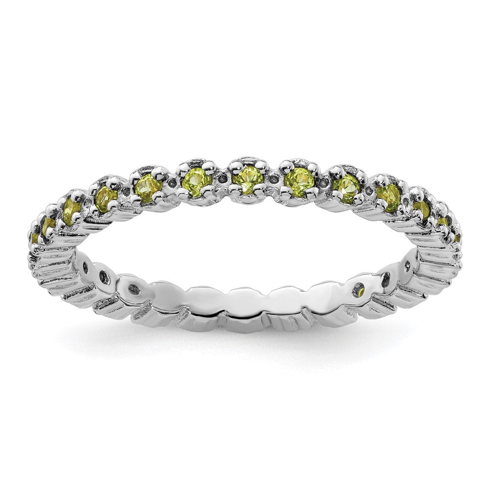 Stackable Expressions Peridot Ring in Sterling Silver