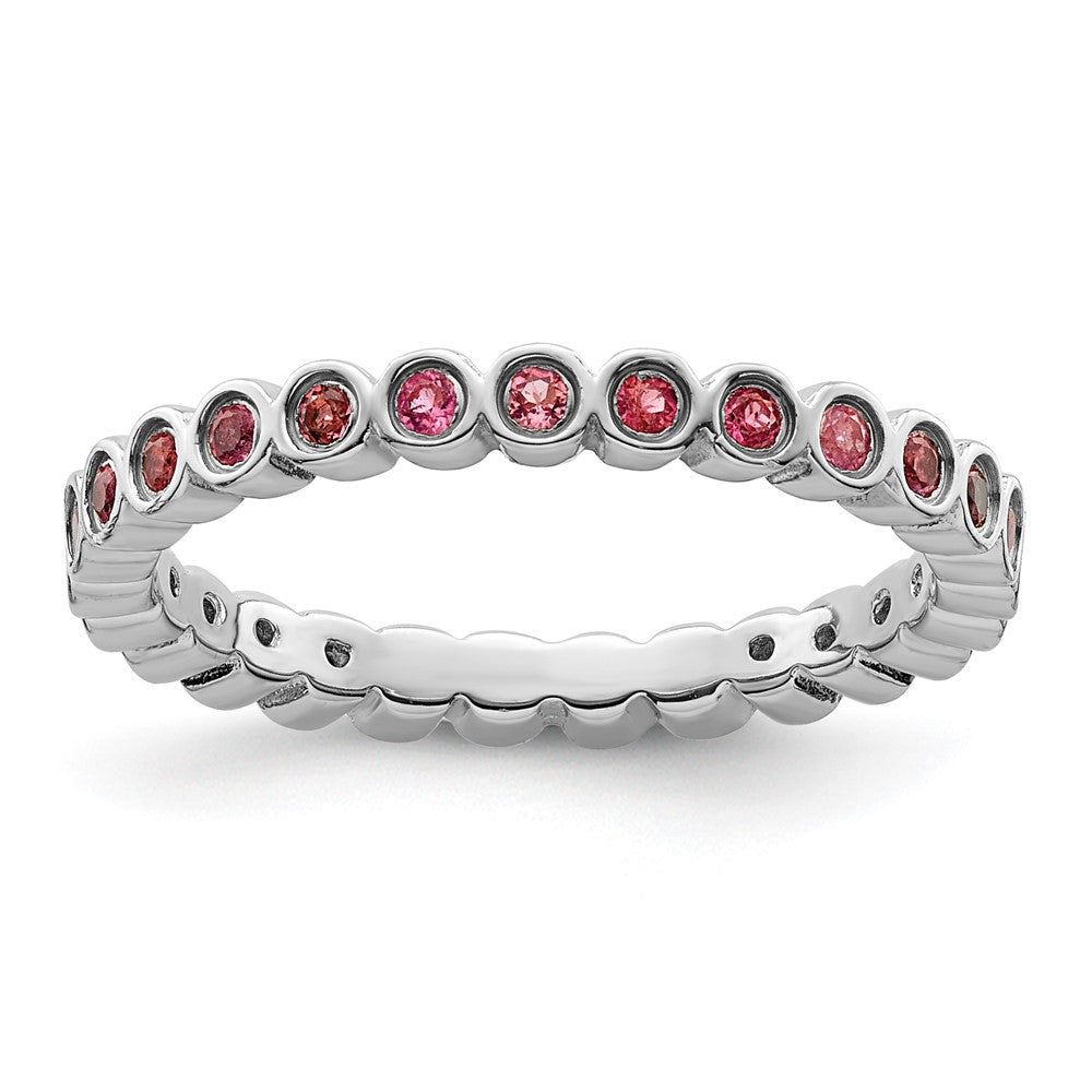 Stackable Expressions Pink Tourmaline Ring in Sterling Silver
