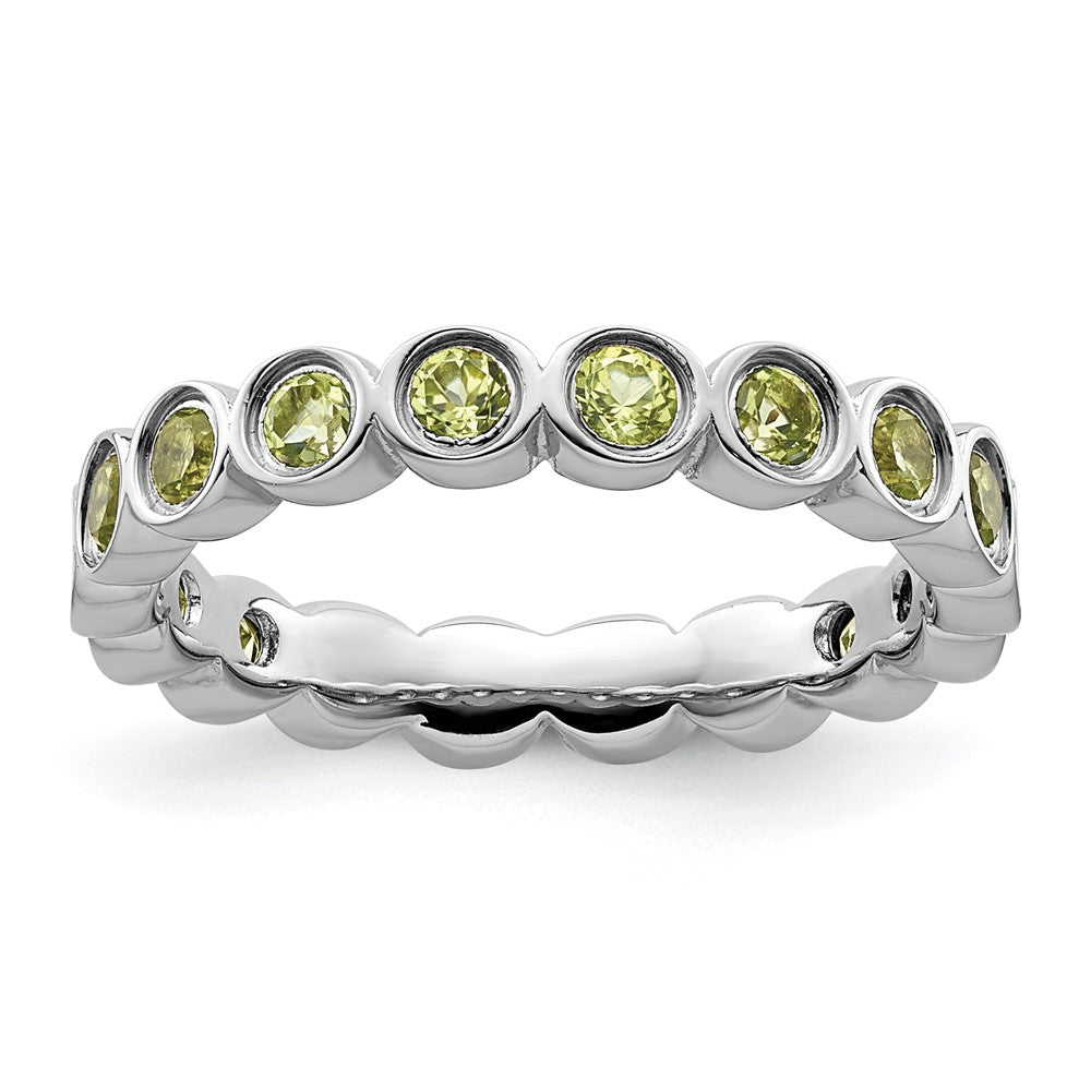 Stackable Expressions Peridot Ring in Sterling Silver