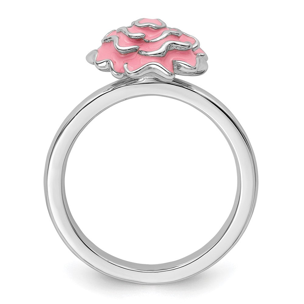 Stackable Expressions Carnation Ring in Sterling Silver