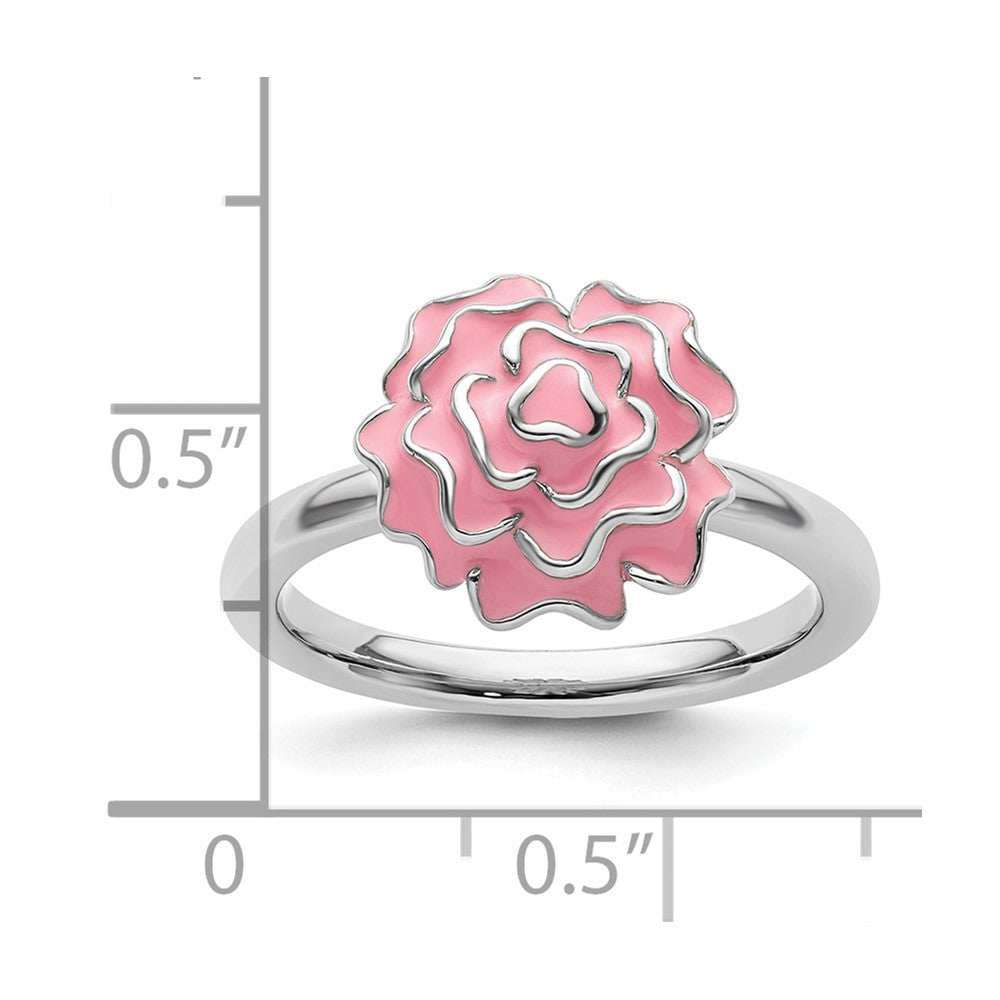 Stackable Expressions Carnation Ring in Sterling Silver