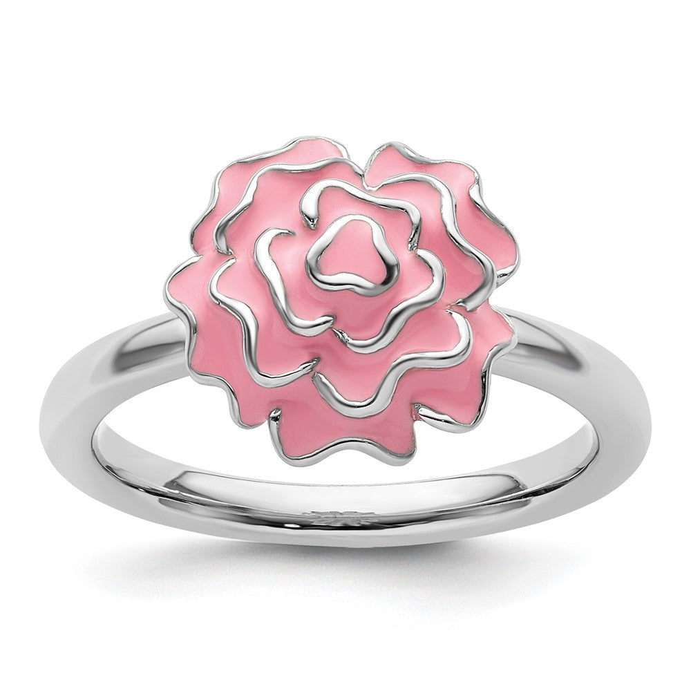 Stackable Expressions Carnation Ring in Sterling Silver