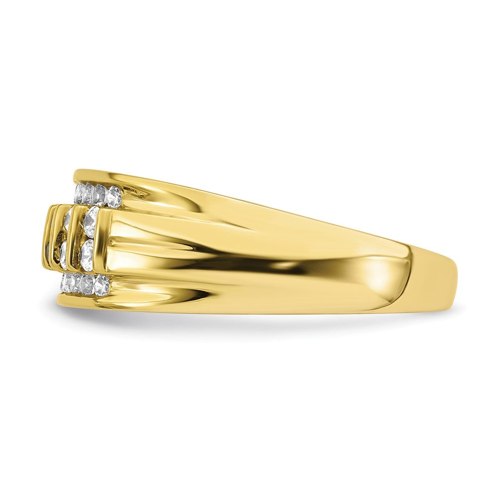 Lab Grown Diamond VS/SI FGH Men's Ring in 10k Yellow Gold