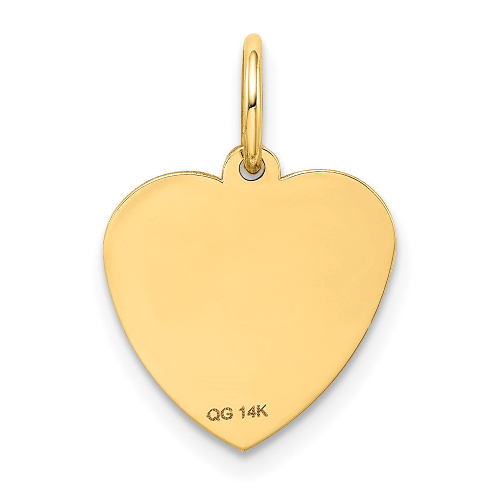 #1 GRANDDAUGHTER Charm in 14k Yellow Gold
