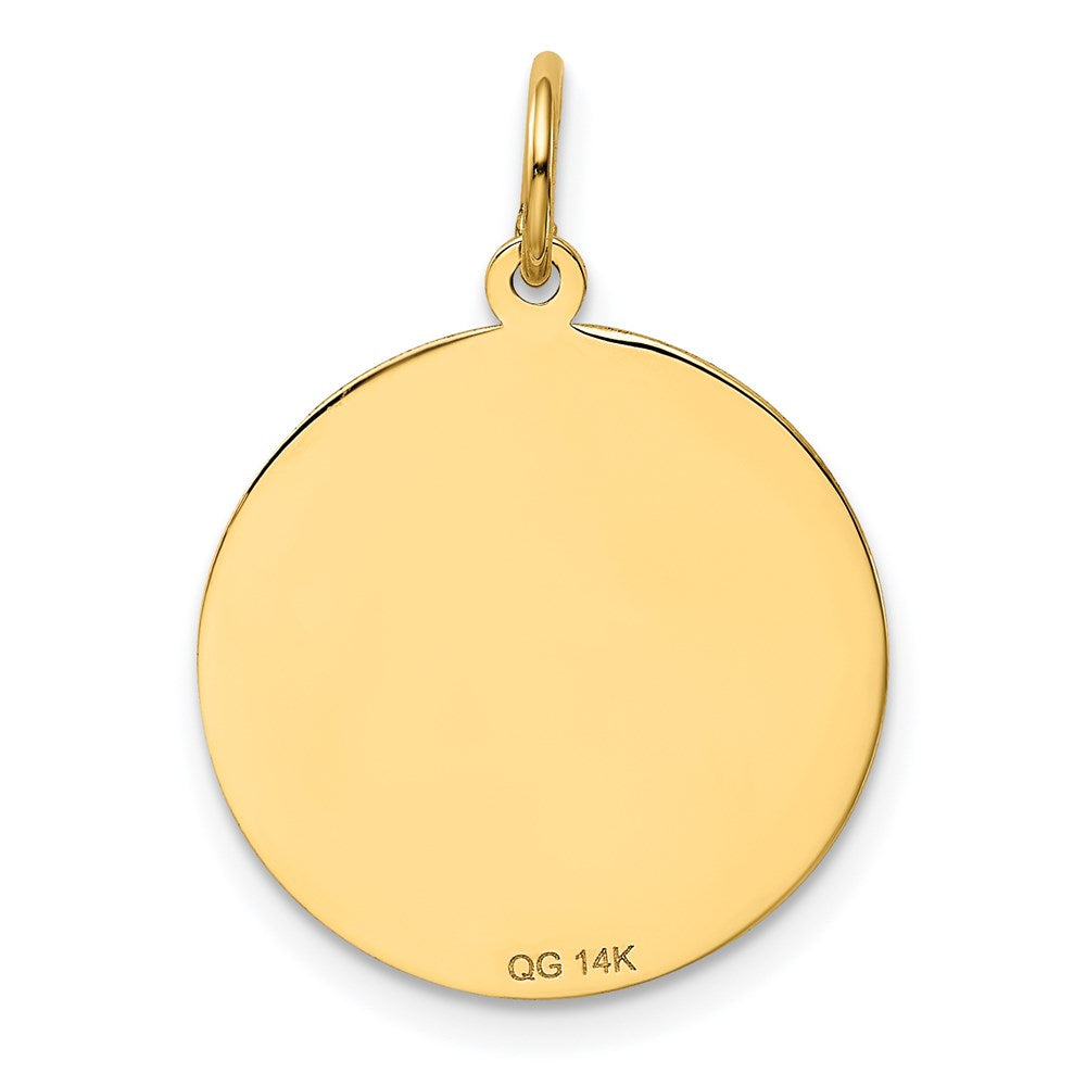 #1 DAD Charm in 14k Yellow Gold