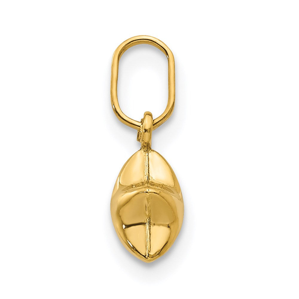 3D Puffed Star Charm in 14k Yellow Gold