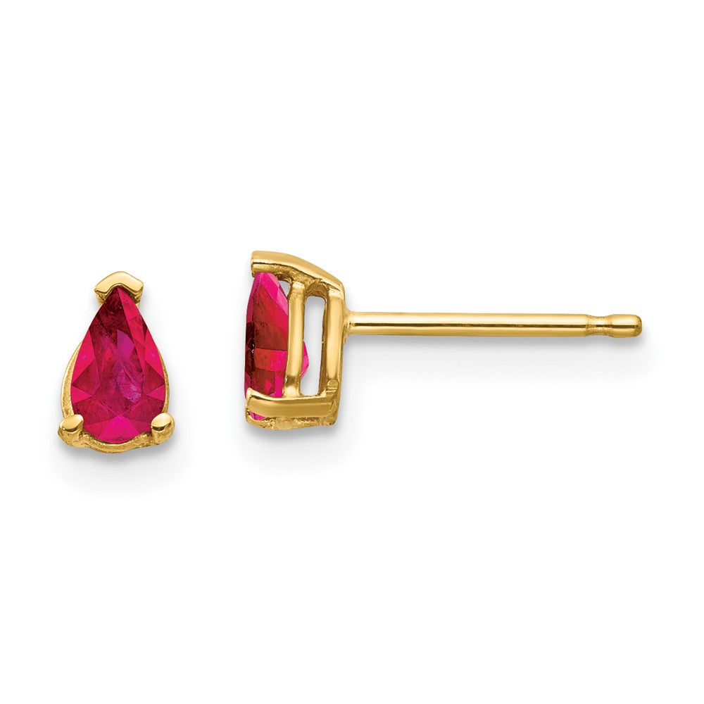 Ruby Ruby Earrings in 14k Yellow Gold