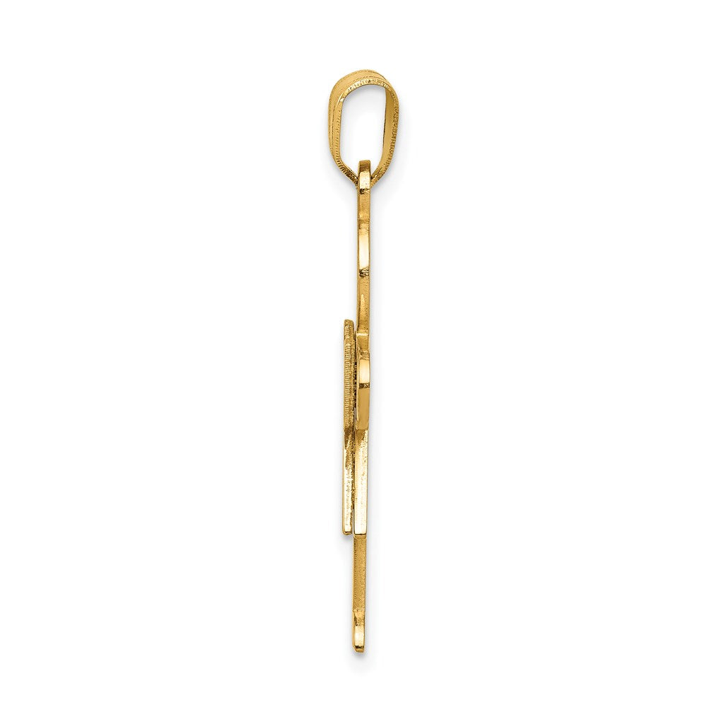 Girl Charm in 14k Yellow Gold