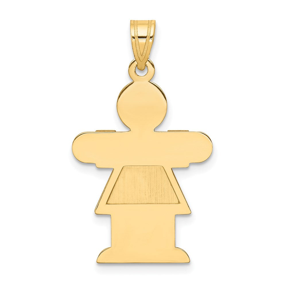 Girl Charm in 14k Yellow Gold