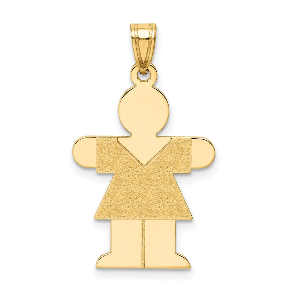 Girl Charm in 14k Yellow Gold