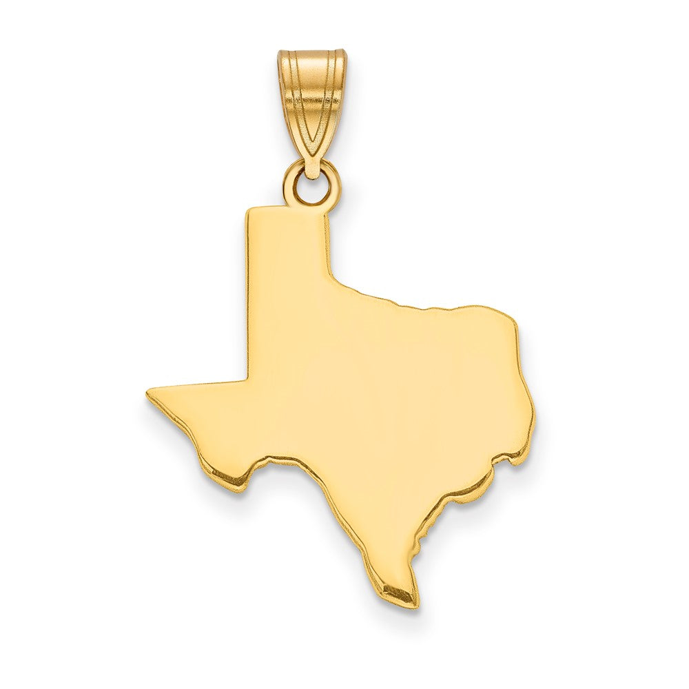 14kY Texas State Pendant in 14k Yellow Gold