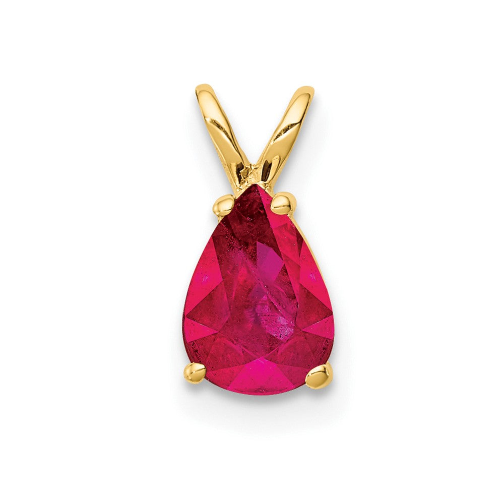 Ruby pendant in 14k Yellow Gold