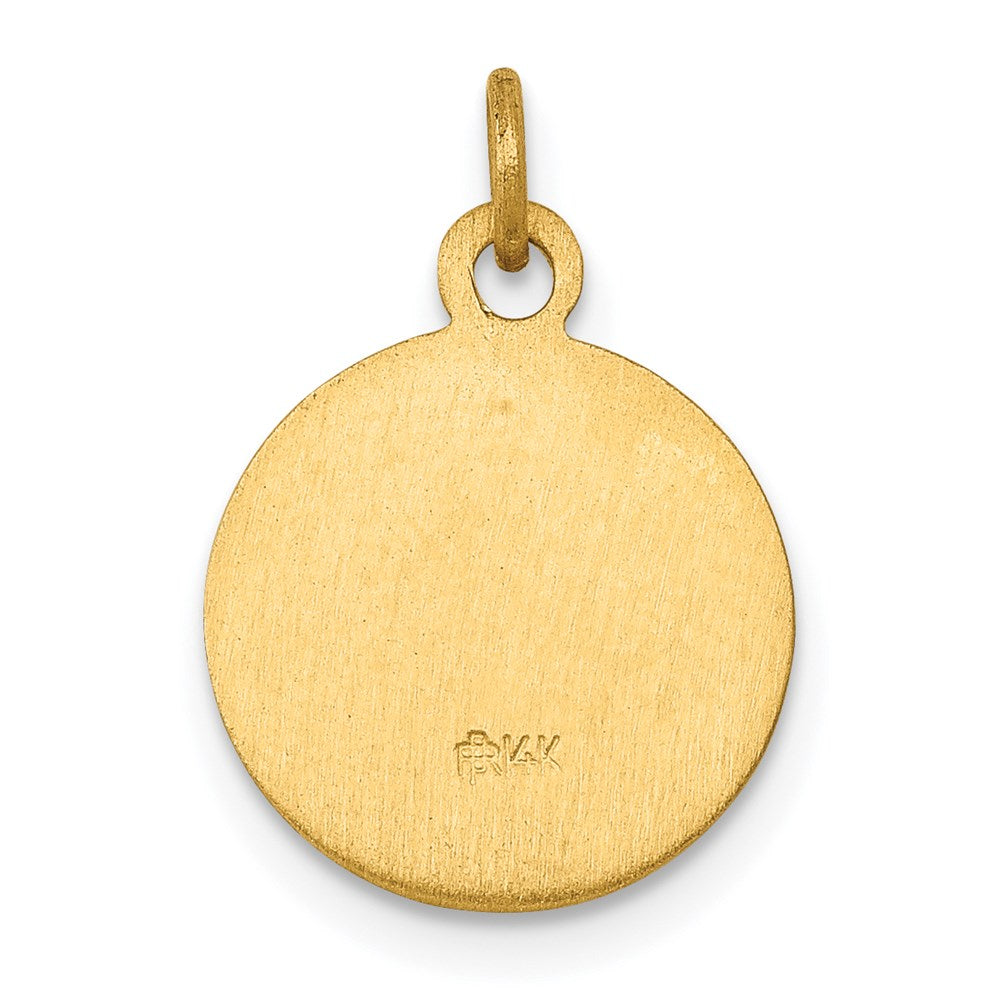 Saint Gerard Medal Charm in 14k Yellow Gold