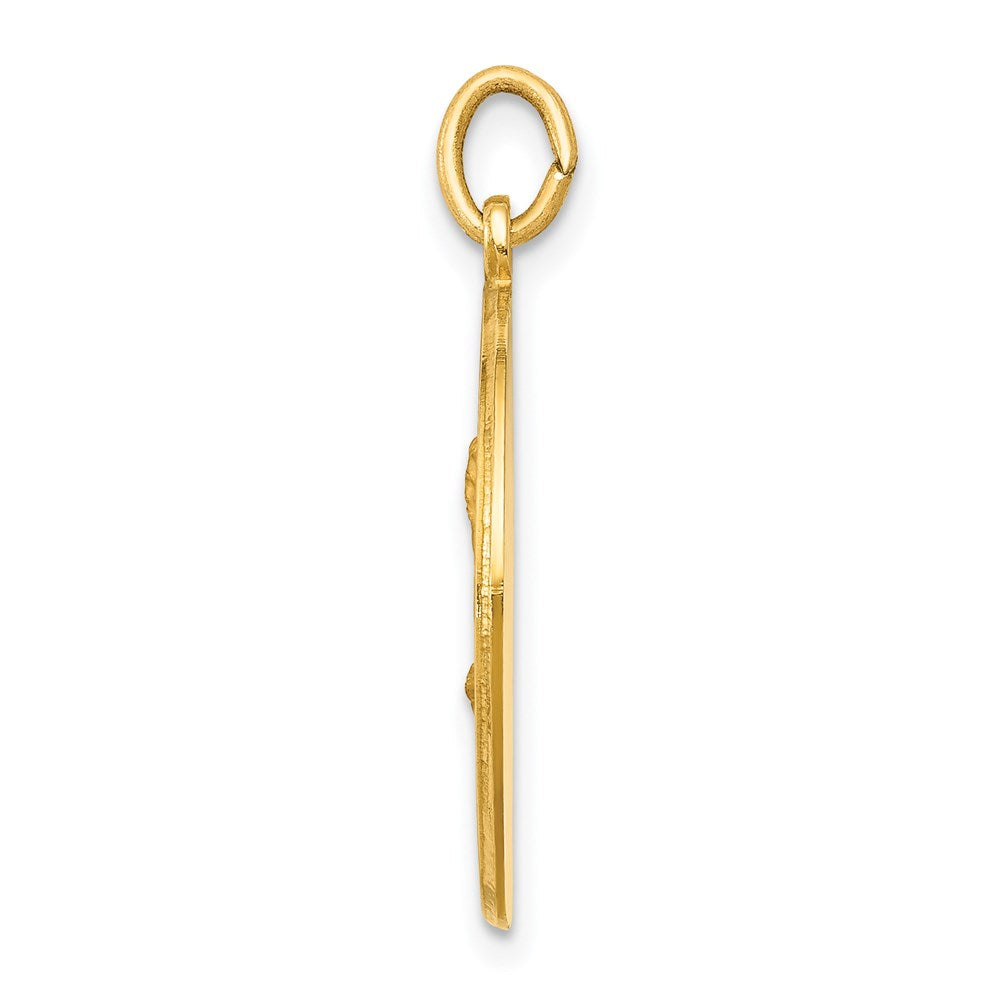 Saint Matthew Medal Pendant in 14k Yellow Gold