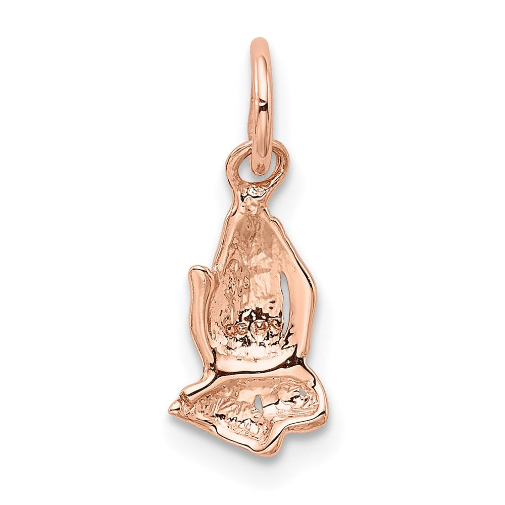Praying Hands Charm in 14k Rose Gold