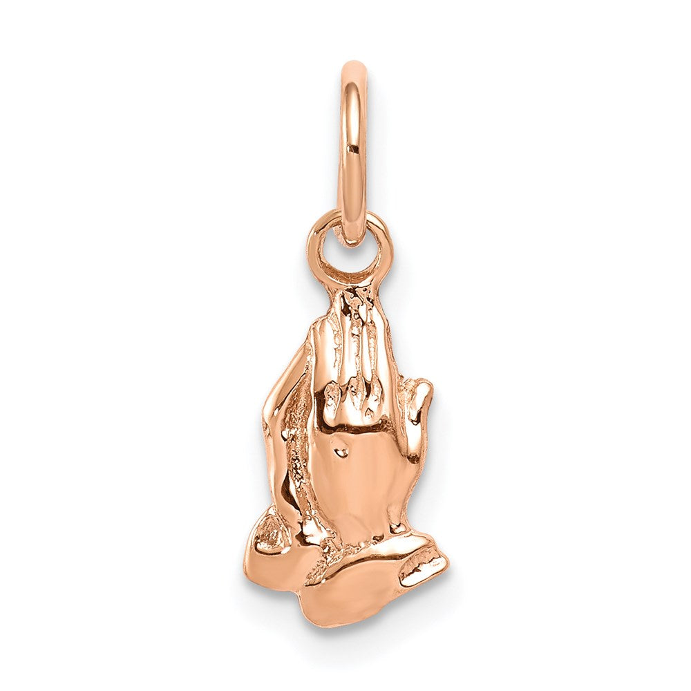 Praying Hands Charm in 14k Rose Gold