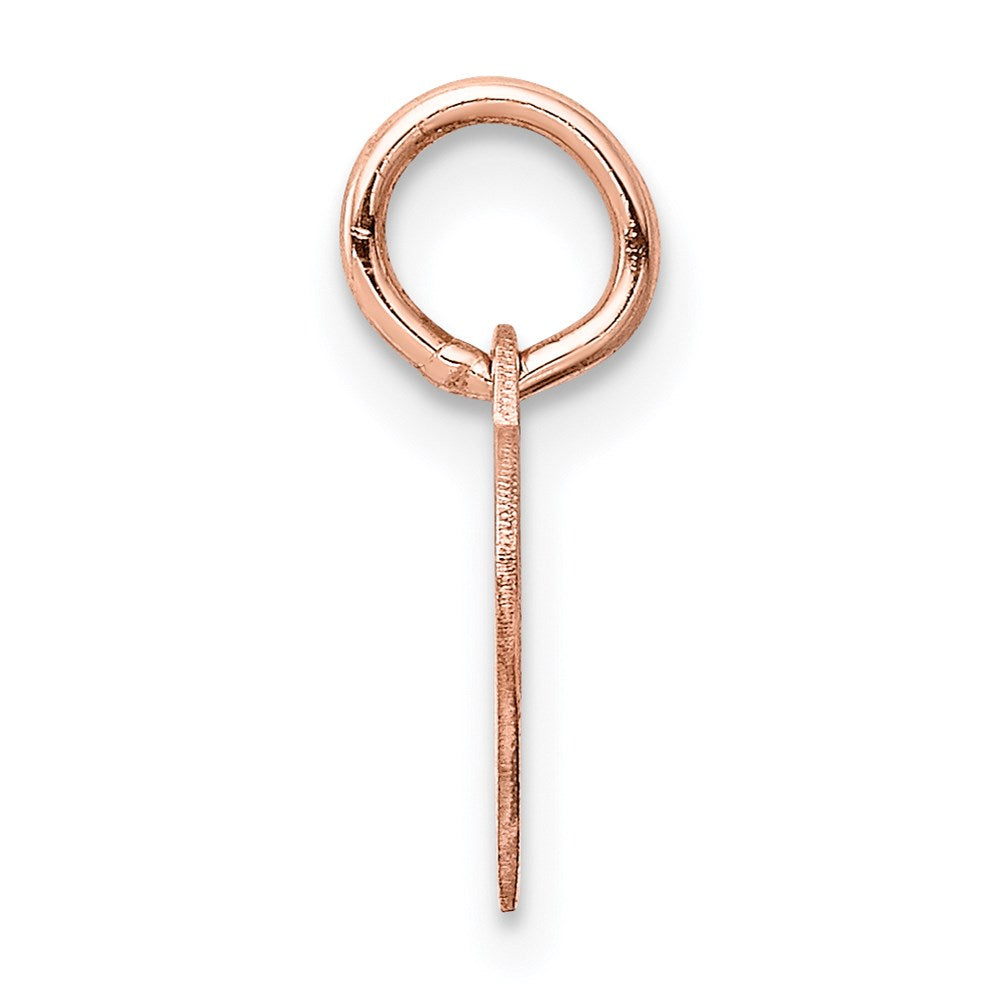 Heart Disc Charm in 14k Rose Gold