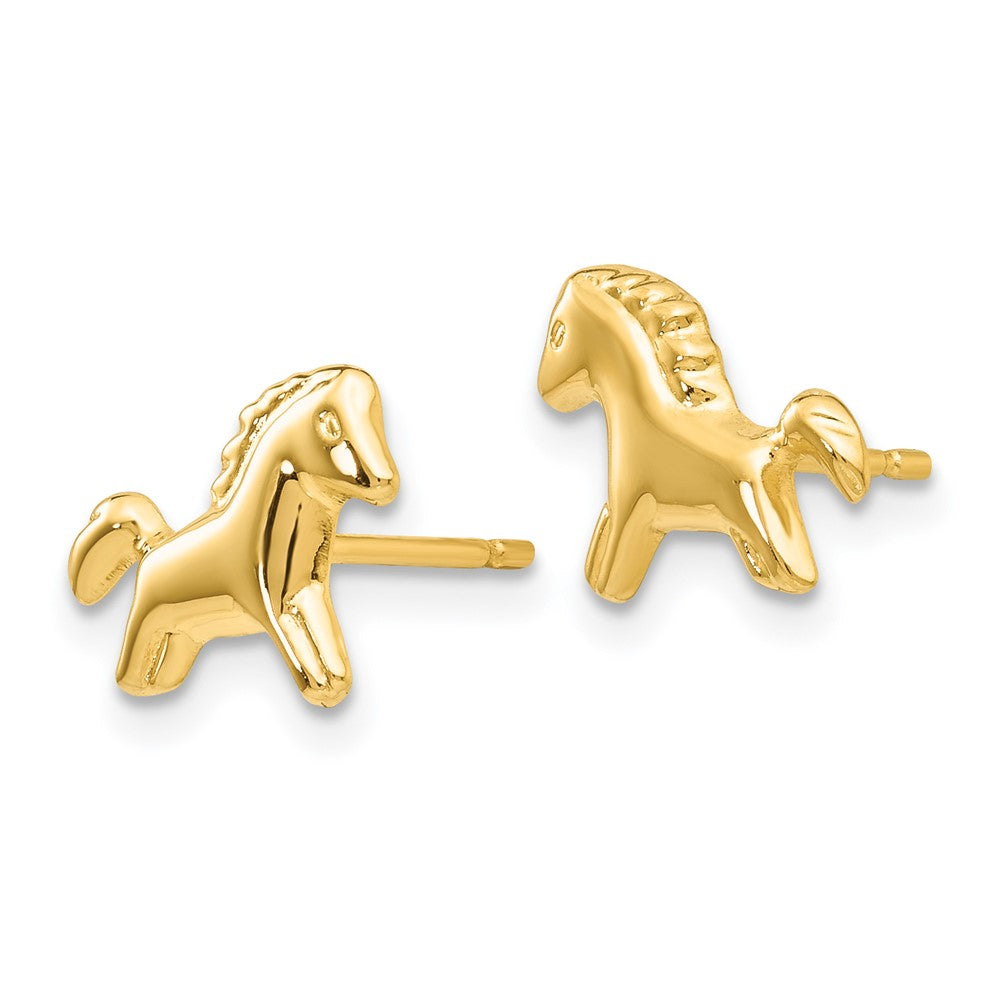 Pony Earrings in 14k Yellow Gold