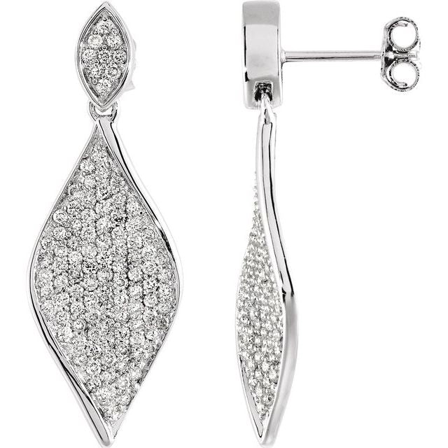 Round 1 1/5 CTW Natural Diamond Earrings