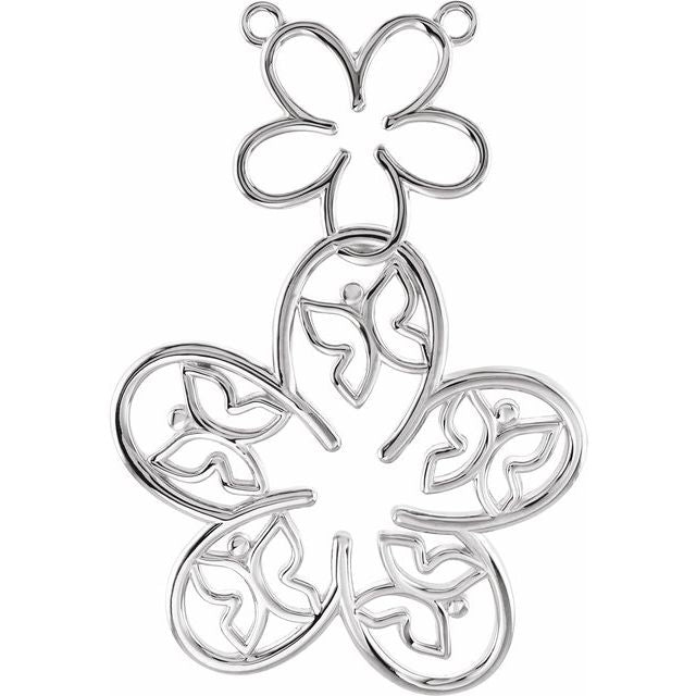 Flower & Butterfly Necklace Center