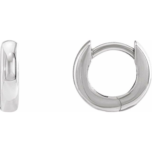 9.5mm Hinged Huggie Hoop Earrings