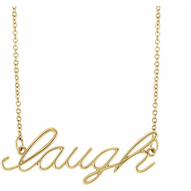 "Laugh" 16.5" Necklace