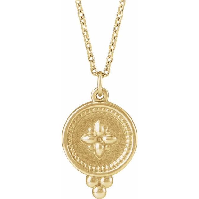 Beaded Disc Necklace
