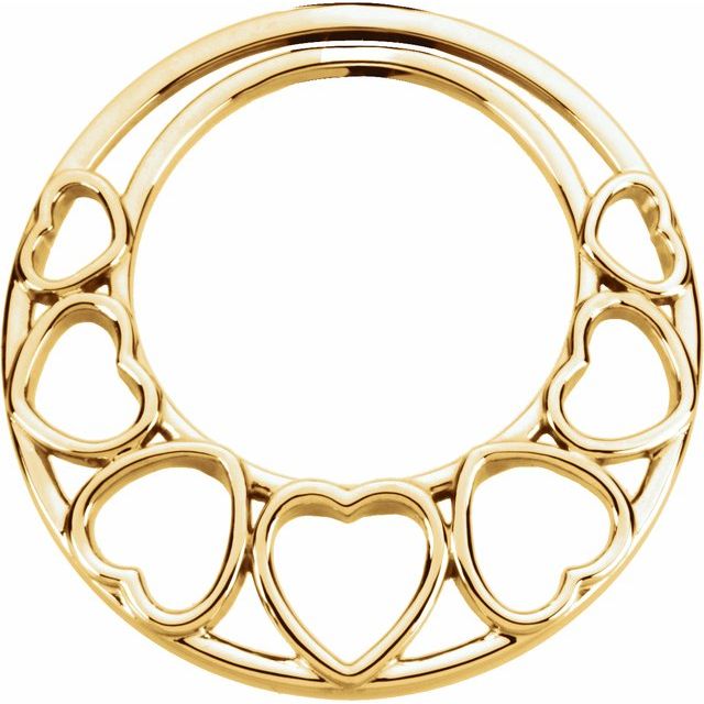 Circle Heart Pendant