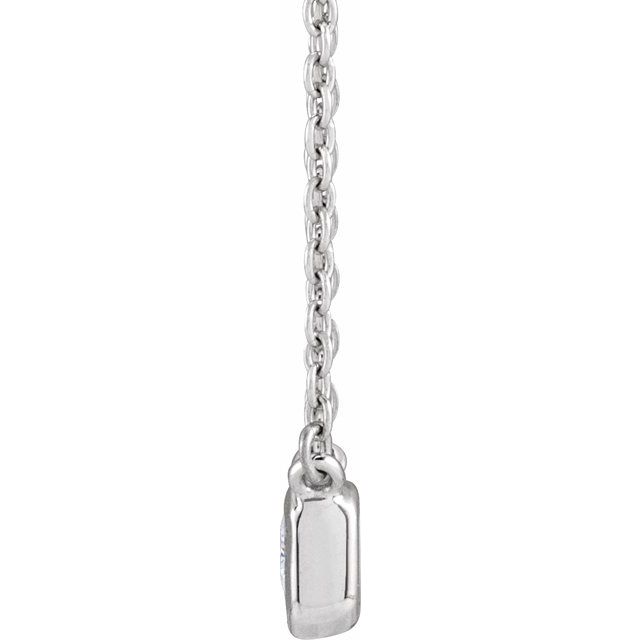 Emerald 1/2 CTW Lab-Grown Diamond Adjustable Necklace