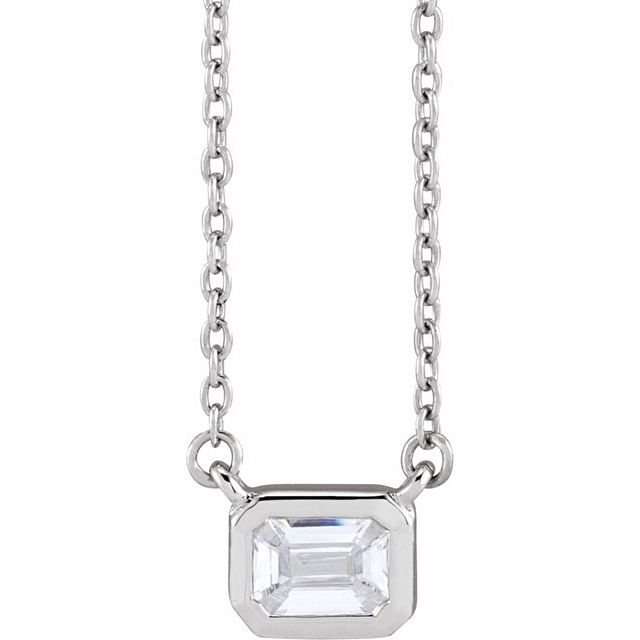 Emerald 1/2 CTW Lab-Grown Diamond Adjustable Necklace