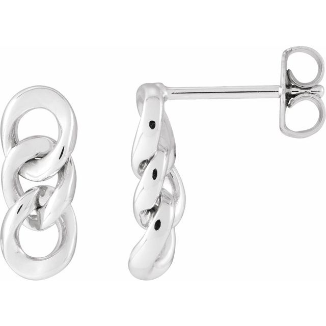 Curb Chain Link Earrings