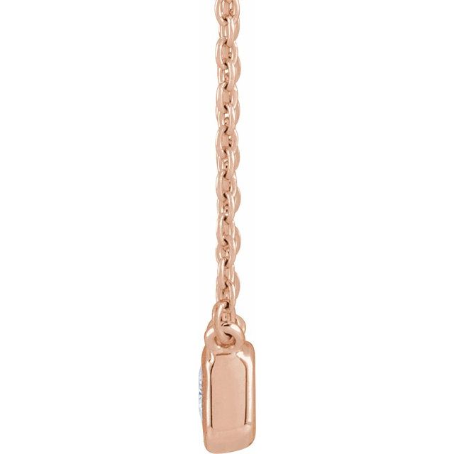 Emerald 1/2 CTW Lab-Grown Diamond Adjustable Necklace