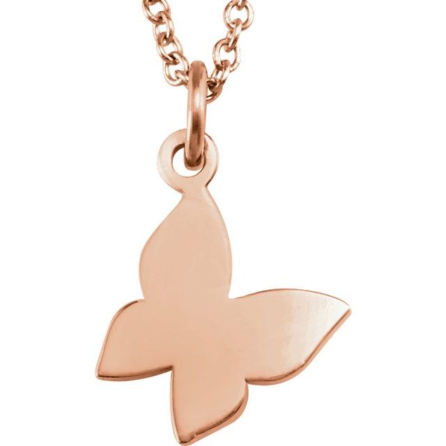 Tiny Posh Butterfly Necklace