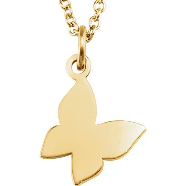 Tiny Posh Butterfly Necklace