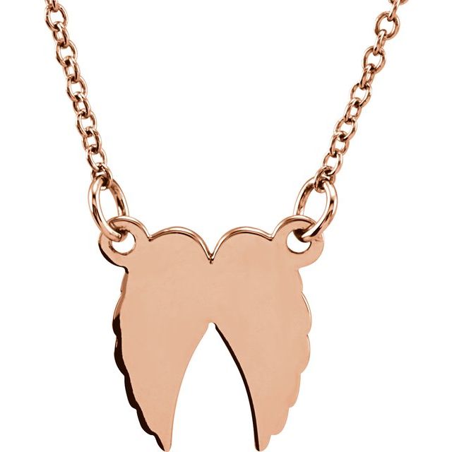 Tiny Posh Angel Wings Necklace