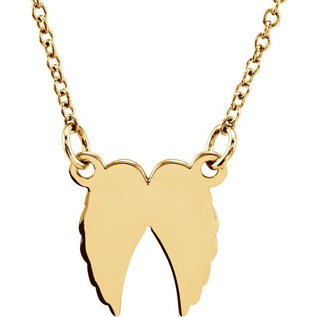 Tiny Posh Angel Wings Necklace