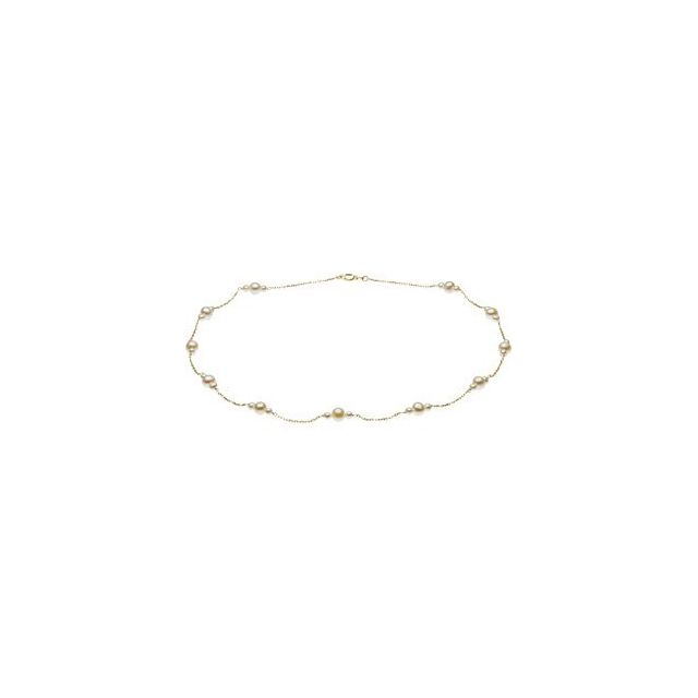 Cultured White Freshwater Pearl 7 1/2" Bracelet
