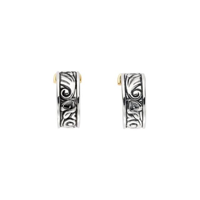 Calla Lily Hoop Earrings