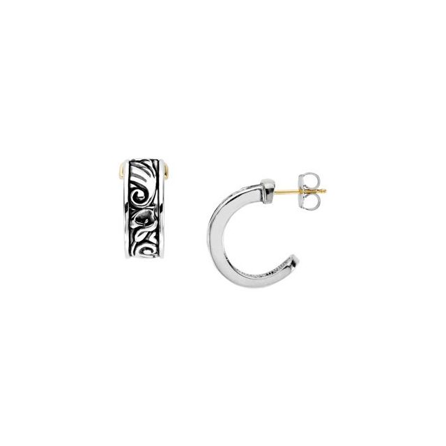 Calla Lily Hoop Earrings