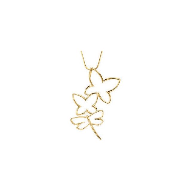 Butterfly & Dragonfly Pendant