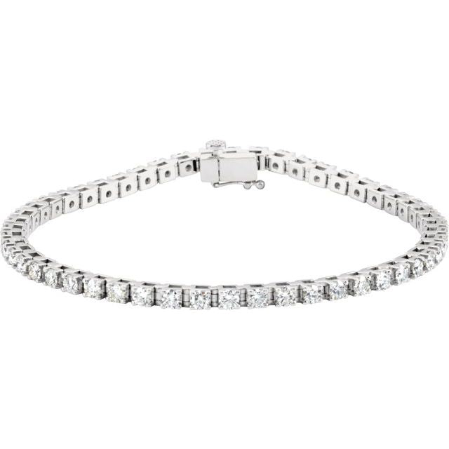 Round 3 1/2 CTW Lab-Grown Diamond Line 7 1/4" Bracelet