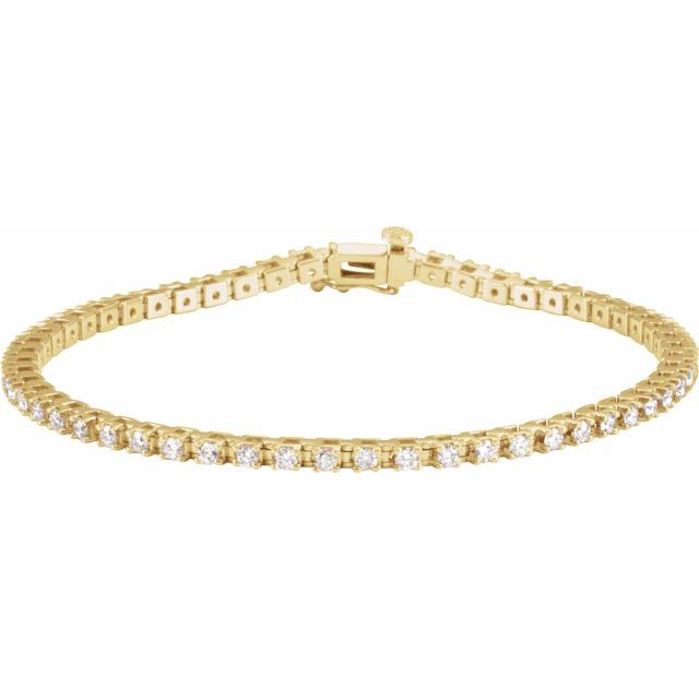 Round 2 1/4 CTW Lab-Grown Diamond Line 7 1/4" Bracelet