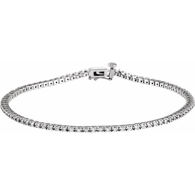 Round 7/8 CTW Lab-Grown Diamond Line 7 1/4" Bracelet