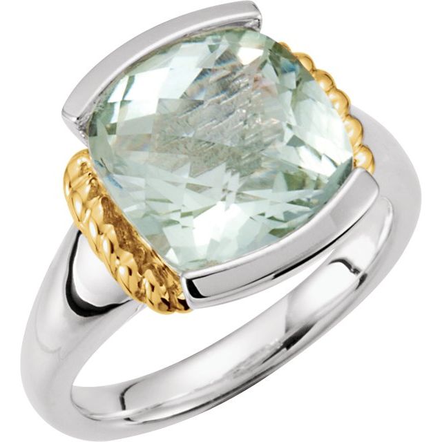 Natural Green Quartz Ring