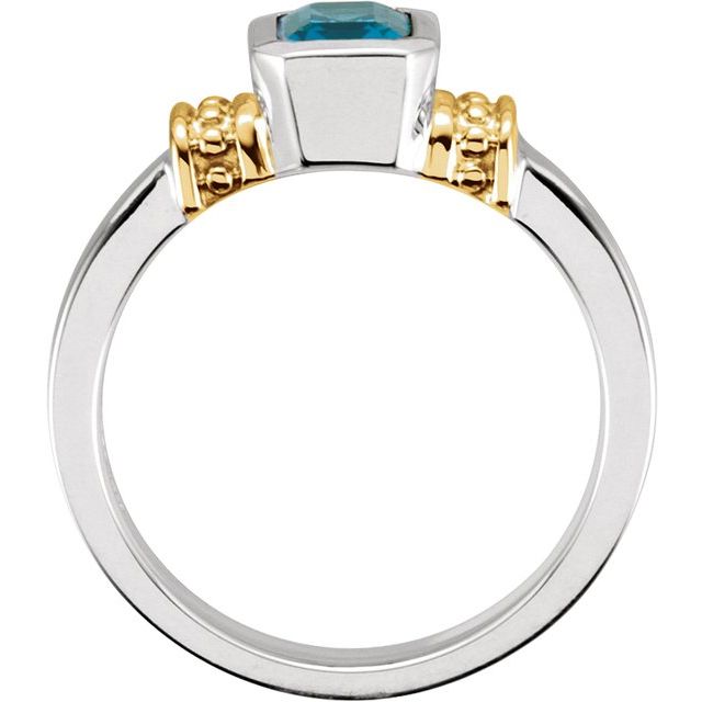 Natural London Blue Topaz Ring